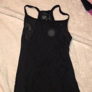 sheer lace tank